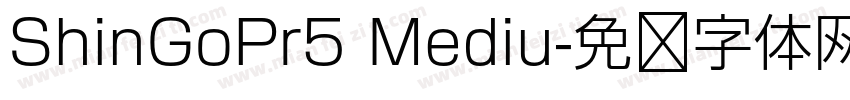 ShinGoPr5 Mediu字体转换